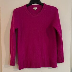 J. Crew Women's Fuchsia Crew Neck Sweater